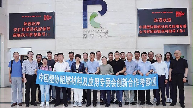 中塑协阻燃材料及应用专委会考察团一行莅临冰球突破豪华版下载app化学考察调研